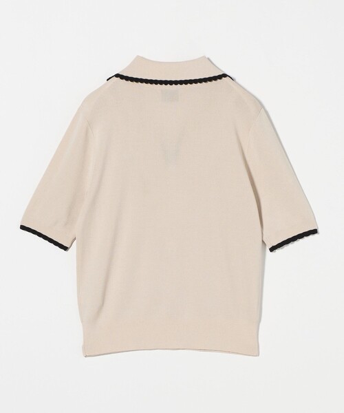 新品　新品　UNITED ARROWS セーラーカラー　ホワイトニット UNITED ARROWS（ユナイテッドアローズ）の「スカラップレース セーラー