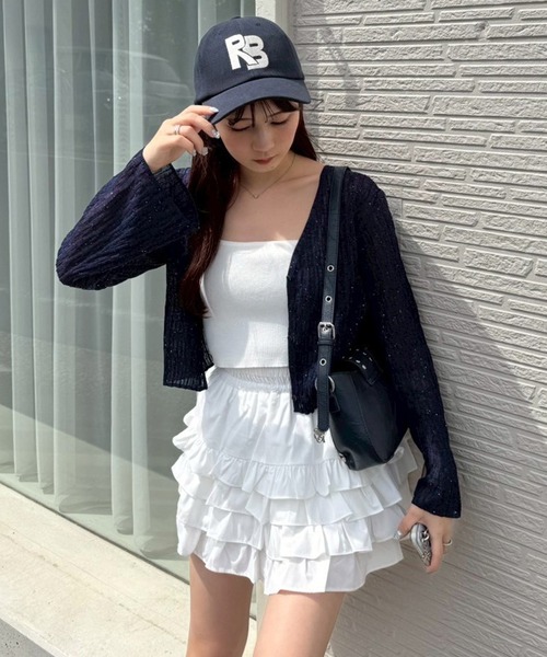 one after another NICE CLAUP（ワンアフターアナザーナイスクラップ）の「ロゴ入りキャップ（キャップ・レディース・ネイビー/グレー/アイボリー・FREE）」の14枚目の写真