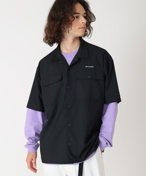 最新入荷 Columbia／クリスタルロック ショートスリーブ シャツ トップス