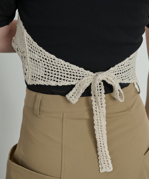 Aunt Marie's（アントマリーズ）の「クロシェ編みビスチェ（チューブトップ・レディース・アイボリー・FREE）」の8枚目の写真