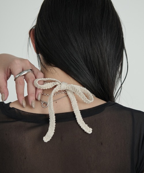 Aunt Marie's（アントマリーズ）の「クロシェ編みビスチェ（チューブトップ・レディース・アイボリー・FREE）」の9枚目の写真