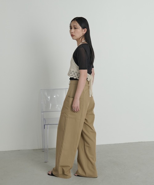 Aunt Marie's（アントマリーズ）の「クロシェ編みビスチェ（チューブトップ・レディース・アイボリー・FREE）」の6枚目の写真