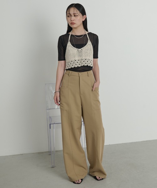 Aunt Marie's（アントマリーズ）の「クロシェ編みビスチェ（チューブトップ・レディース・アイボリー・FREE）」の5枚目の写真