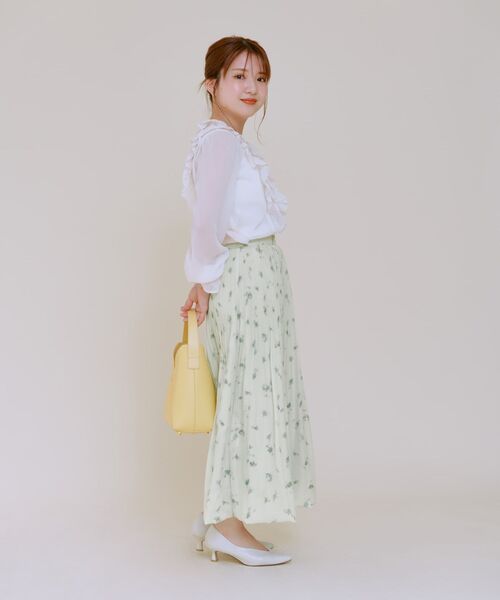 COHINA(コヒナ)の「シャドーフラワーバルーンスカート 【低身長・小柄女性】(スカート・レディース・ブラック/ピンク/グリーン・S-Regular/XS-Regular/S-Short/XS-Short)」の9枚目の写真