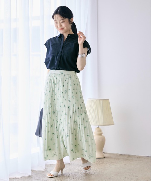 COHINA(コヒナ)の「シャドーフラワーバルーンスカート 【低身長・小柄女性】(スカート・レディース・ブラック/ピンク/グリーン・S-Regular/XS-Regular/S-Short/XS-Short)」の4枚目の写真