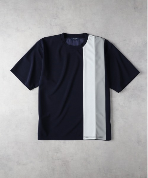 BACK NUMBER】ジョーゼット縦切替えデザインTシャツ（Tシャツ