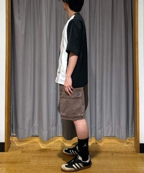 BACK NUMBER(バックナンバー)の「BACK NUMBER(バックナンバー)【メンズ】ジョーゼット縦切替えデザインTシャツ(Tシャツ/カットソー・メンズ・ブラック/ネイビー/ホワイト・L/XL/M)」の16枚目の写真