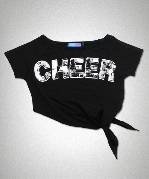 CHEER(チアー)の「アシンメトリーショート丈トップス(Tシャツ/カットソー・レディース・ホワイト/ブラック・M/L/S)」の8枚目の写真