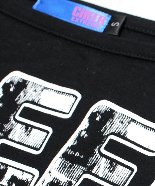 CHEER(チアー)の「アシンメトリーショート丈トップス(Tシャツ/カットソー・レディース・ホワイト/ブラック・M/L/S)」の9枚目の写真