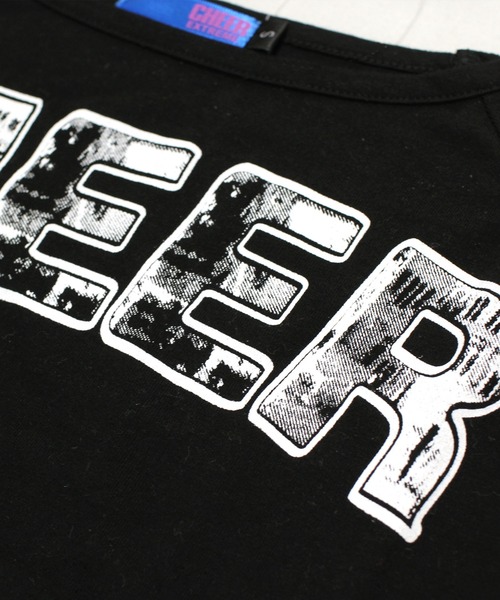 CHEER(チアー)の「アシンメトリーショート丈トップス(Tシャツ/カットソー・レディース・ホワイト/ブラック・M/L/S)」の11枚目の写真