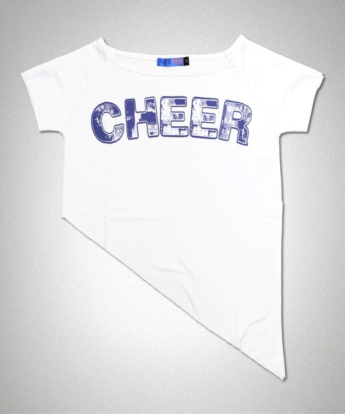 CHEER(チアー)の「アシンメトリーショート丈トップス(Tシャツ/カットソー・レディース・ホワイト/ブラック・M/L/S)」の15枚目の写真