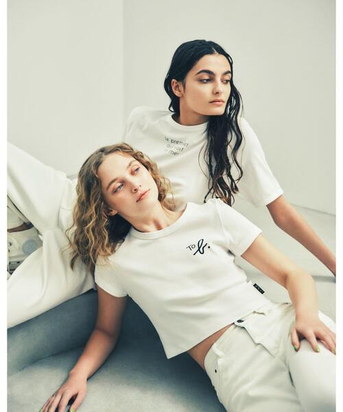 tシャツ メッセージ プリント 半袖 Tシャツ ”Le premier qui voit la mer” レディース セール】メッセージ プリント 半袖 Tシャツ ”Le premier qui