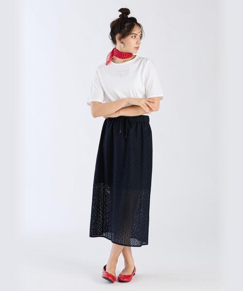セール】メッセージ プリント 半袖 Tシャツ ”Le premier qui