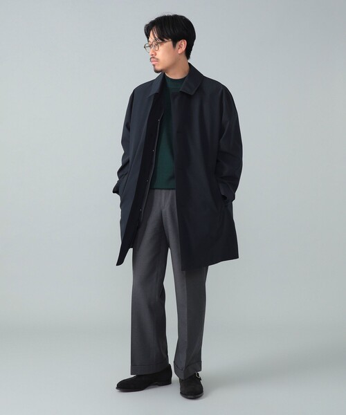 Traditional Weatherwearのライナー付きステンカラーコート 別注】Traditional Weatherwear / DERBY BUTTON THROUGH ライナー付き