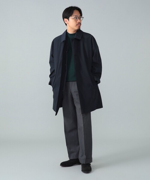 BEAMS F（ビームスエフ）の「【【別注】Traditional Weatherwear / DERBY BUTTON THROUGH ライナー付き ステンカラーコート】（その他アウター・メンズ・ブラック/ネイビー・36/38/40）」の4枚目の写真