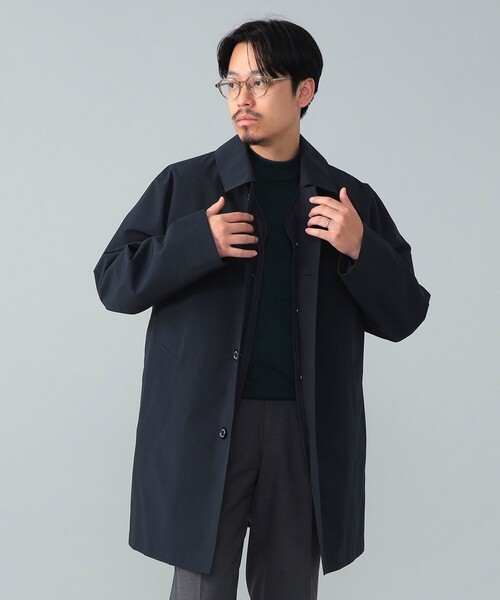 BEAMS F（ビームスエフ）の「【【別注】Traditional Weatherwear / DERBY BUTTON THROUGH ライナー付き ステンカラーコート】（その他アウター・メンズ・ブラック/ネイビー・36/38/40）」の8枚目の写真