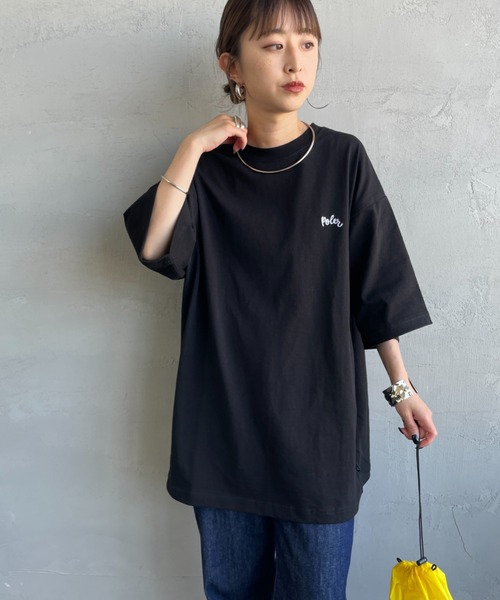 tシャツ 「POLeR/ポーラー」 別注 POPPY フラワーバックプリント ショートスリーブTシャツ レディース メンズ セール】[POLeR/ポーラー] 別注 POPPY フラワーバックプリント