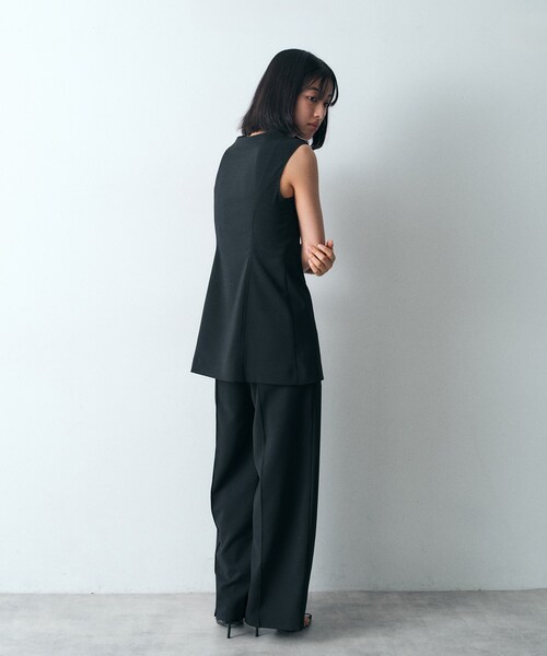 CODE A（コードエー）の「french twill easy trouser（その他パンツ・レディース・ライトグレー系9/ブラック・35/36/38）」の8枚目の写真