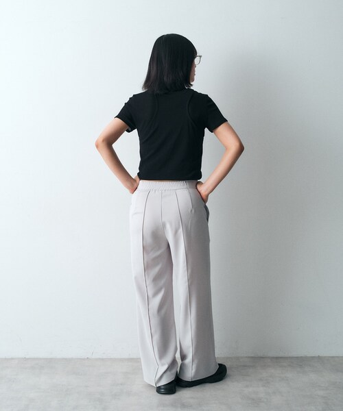 CODE A（コードエー）の「french twill easy trouser（その他パンツ・レディース・ライトグレー系9/ブラック・35/36/38）」の15枚目の写真