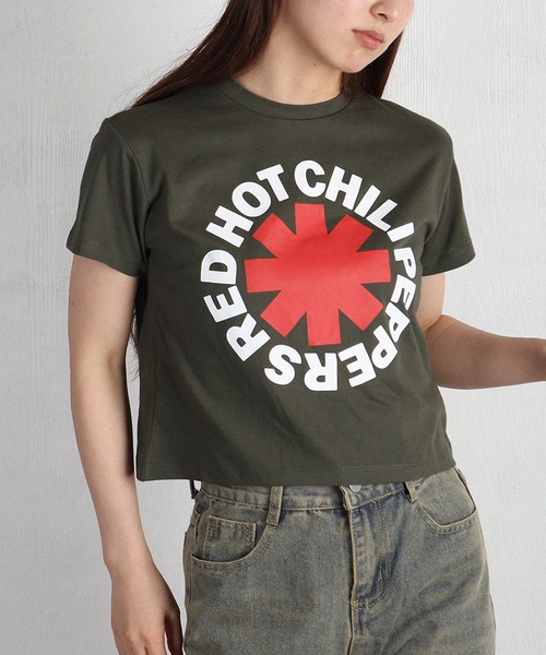 ROCK-OFF（ロックオフ）の「ROCKOFF ミュージシャン ショート丈 ロックTシャツ 半袖 プリント ニルバーナ ローリングストーンズ（Tシャツ/カットソー・レディース・ネイビー/ブラック/ダークネイビー/オリーブ/グレー系その他/ブラック系その他/グレー・S/L/M）」の6枚目の写真