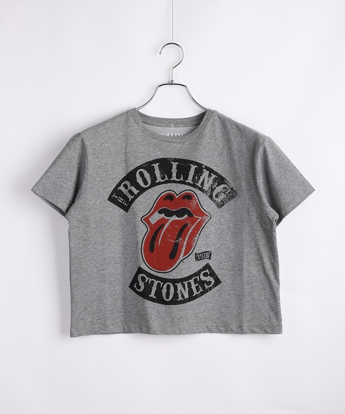 ROCK-OFF（ロックオフ）の「ROCKOFF ミュージシャン ショート丈 ロックTシャツ 半袖 プリント ニルバーナ ローリングストーンズ（Tシャツ/カットソー・レディース・ネイビー/ブラック/ダークネイビー/オリーブ/グレー系その他/ブラック系その他/グレー・S/L/M）」の15枚目の写真