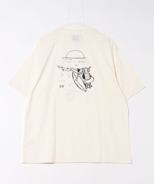 PANHARD(パンハード)の「アソートプリントTEE A(M1)(Tシャツ/カットソー・メンズ・ホワイト系1/ホワイト系2/ライトグレー系1/ホワイト系3/ブラック系2/ホワイト系5/イエロー系2/ブラック系4/サックスブルー系1/イエロー系1/サックスブルー系2/ブラック系1/ホワイト系4/ブラック系3/ライトグレー系2/ホワイト系6・MEDIUM/LARGE/X-LARGE)」の19枚目の写真