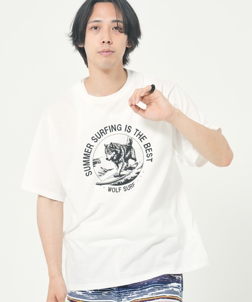 PANHARD(パンハード)の「アソートプリントTEE A(M1)(Tシャツ/カットソー・メンズ・ホワイト系1/ホワイト系2/ライトグレー系1/ホワイト系3/ブラック系2/ホワイト系5/イエロー系2/ブラック系4/サックスブルー系1/イエロー系1/サックスブルー系2/ブラック系1/ホワイト系4/ブラック系3/ライトグレー系2/ホワイト系6・MEDIUM/LARGE/X-LARGE)」の2枚目の写真