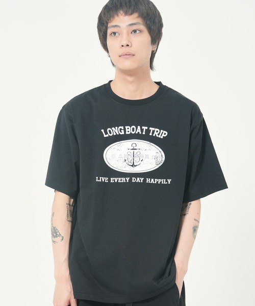 PANHARD(パンハード)の「アソートプリントTEE A(M1)(Tシャツ/カットソー・メンズ・ホワイト系1/ホワイト系2/ライトグレー系1/ホワイト系3/ブラック系2/ホワイト系5/イエロー系2/ブラック系4/サックスブルー系1/イエロー系1/サックスブルー系2/ブラック系1/ホワイト系4/ブラック系3/ライトグレー系2/ホワイト系6・MEDIUM/LARGE/X-LARGE)」の8枚目の写真