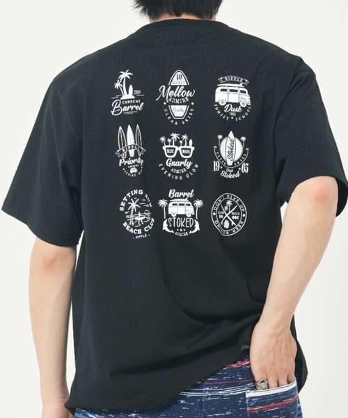 PANHARD(パンハード)の「アソートプリントTEE A(M1)(Tシャツ/カットソー・メンズ・ホワイト系1/ホワイト系2/ライトグレー系1/ホワイト系3/ブラック系2/ホワイト系5/イエロー系2/ブラック系4/サックスブルー系1/イエロー系1/サックスブルー系2/ブラック系1/ホワイト系4/ブラック系3/ライトグレー系2/ホワイト系6・MEDIUM/LARGE/X-LARGE)」の9枚目の写真