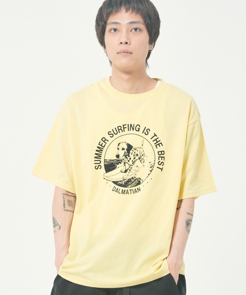 PANHARD(パンハード)の「アソートプリントTEE A(M1)(Tシャツ/カットソー・メンズ・ホワイト系1/ホワイト系2/ライトグレー系1/ホワイト系3/ブラック系2/ホワイト系5/イエロー系2/ブラック系4/サックスブルー系1/イエロー系1/サックスブルー系2/ブラック系1/ホワイト系4/ブラック系3/ライトグレー系2/ホワイト系6・MEDIUM/LARGE/X-LARGE)」の15枚目の写真