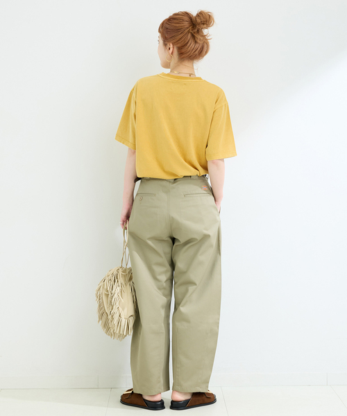 Nikben（ニックベン）の「NIKBEN / ニックベン 別注 NIKBEN ロゴTEE（Tシャツ/カットソー・レディース・グリーン/ホワイト/イエロー・FREE）」の18枚目の写真