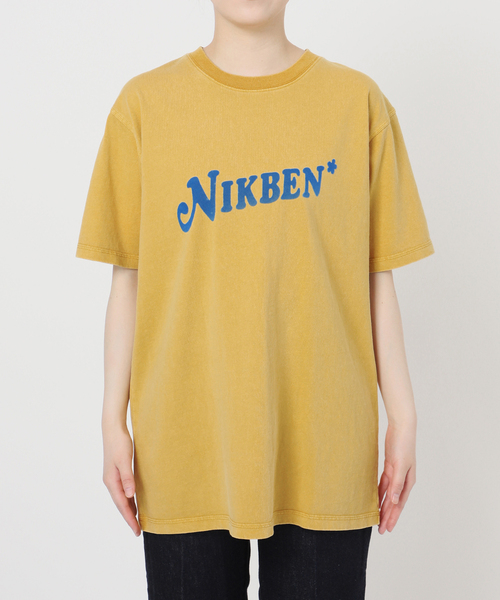 Nikben（ニックベン）の「NIKBEN / ニックベン 別注 NIKBEN ロゴTEE（Tシャツ/カットソー・レディース・グリーン/ホワイト/イエロー・FREE）」の22枚目の写真