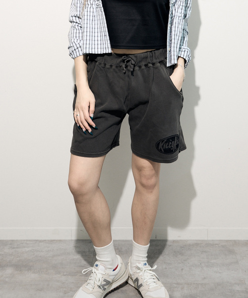 JOINT WORKS（ジョイントワークス）の「【MIXTA/ミクスタ】 KITTY KATプリントショーツ（スウェットパンツ・レディース・ブラック/キャメル・LARGE/MEDIUM）」の6枚目の写真