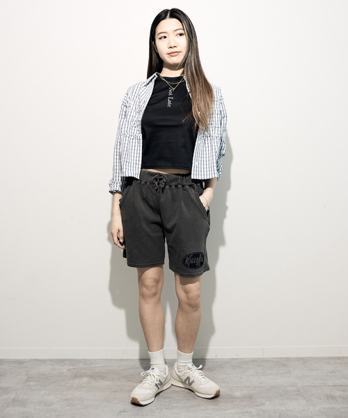 JOINT WORKS（ジョイントワークス）の「【MIXTA/ミクスタ】 KITTY KATプリントショーツ（スウェットパンツ・レディース・ブラック/キャメル・LARGE/MEDIUM）」の9枚目の写真