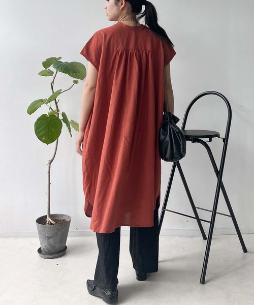 セール】○ゆったりギャザーワンピース（ワンピース）｜AS KNOW
