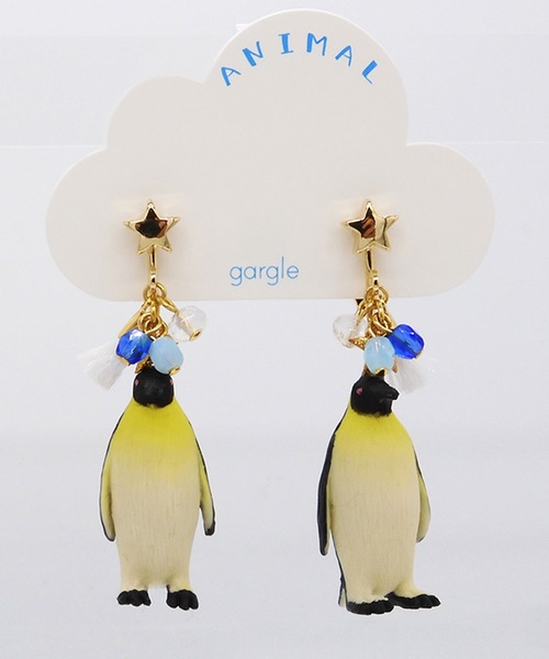 gargle(ガーグル)の「gargle ガーグル:アニマルシリーズ Newアイスアニマルパレード シロクマ ペンギン イヤリング(イヤリング・レディース・ホワイト/ホワイト×ブラック・FREE)」の10枚目の写真