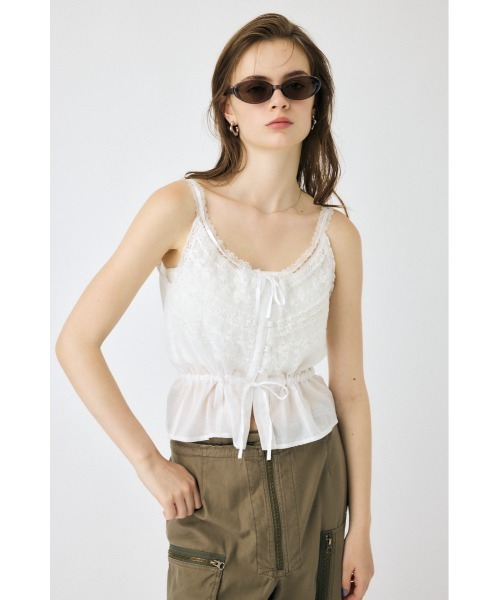 マウジー moussyキャミソール セール】CRINKLED SATIN キャミソール（キャミソール）｜MOUSSY