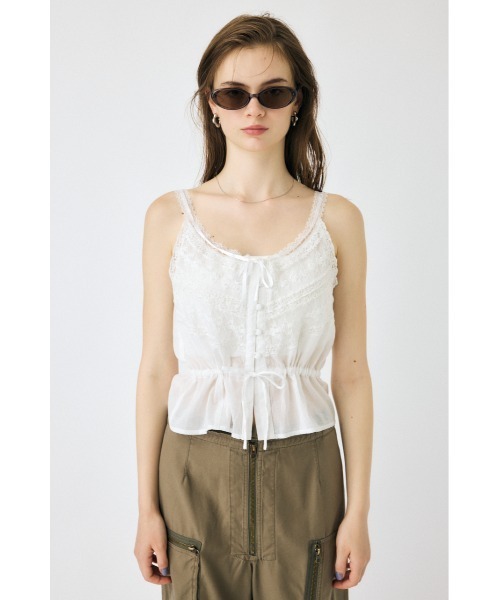 K*K様 MOUSSY FADED LACE キャミトップス MOUSSY | FADED LACE キャミトップス (キャミソール ) |SHEL