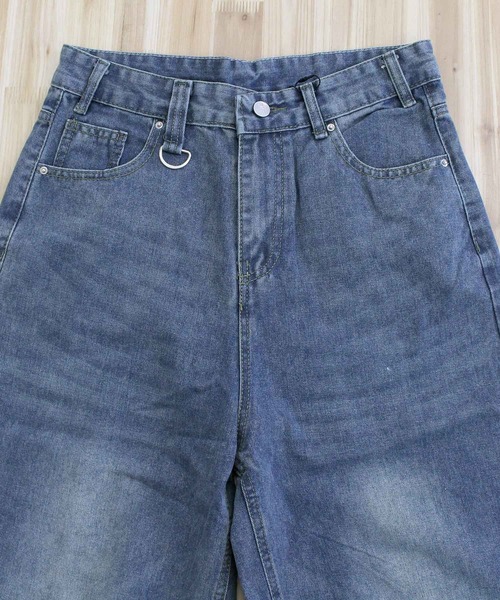 TopIsm(トップイズム)の「ビンテージ加工 バギーデニムパンツ(デニムパンツ・メンズ・ブルー・M/L)」の2枚目の写真