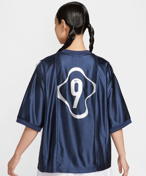 NIKE(ナイキ)の「NIKE AS W NSW SS GX JRSY TOP GCEL / ナイキ ウィメンズ NSW GX JRSY S/S トップ GCEL 【SP】(ジャージ・レディース・ネイビー/シルバー・L/M/S)」の20枚目の写真