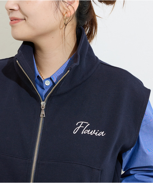 JOURNAL STANDARD(ジャーナルスタンダード)の「OE裏毛ダブルジップベスト(ベスト・レディース・ネイビー/チャコールグレー・FREE)」の16枚目の写真