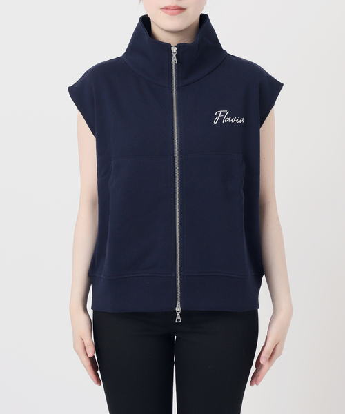 JOURNAL STANDARD(ジャーナルスタンダード)の「OE裏毛ダブルジップベスト(ベスト・レディース・ネイビー/チャコールグレー・FREE)」の17枚目の写真