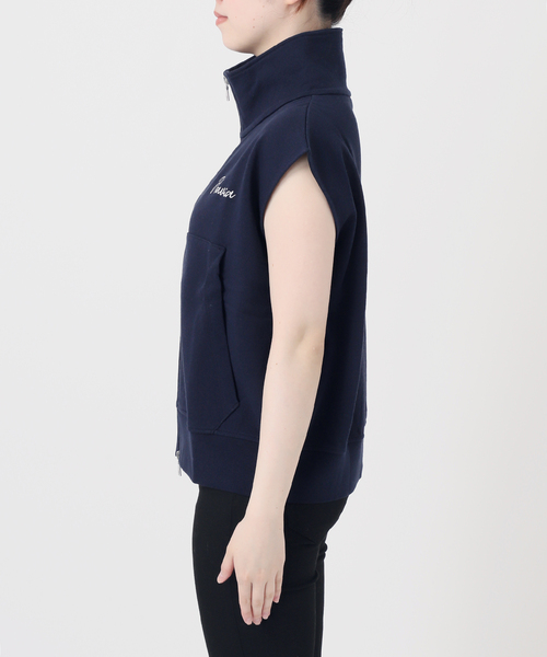 JOURNAL STANDARD(ジャーナルスタンダード)の「OE裏毛ダブルジップベスト(ベスト・レディース・ネイビー/チャコールグレー・FREE)」の15枚目の写真