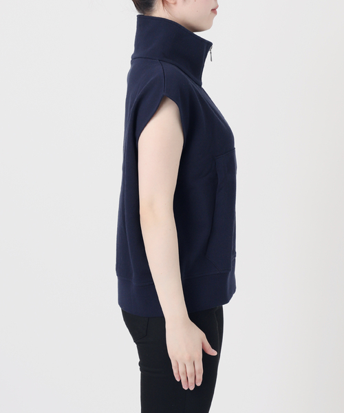 JOURNAL STANDARD(ジャーナルスタンダード)の「OE裏毛ダブルジップベスト(ベスト・レディース・ネイビー/チャコールグレー・FREE)」の10枚目の写真