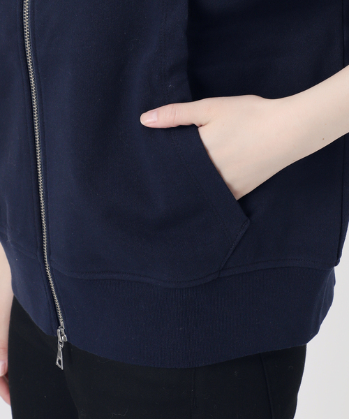 JOURNAL STANDARD(ジャーナルスタンダード)の「OE裏毛ダブルジップベスト(ベスト・レディース・ネイビー/チャコールグレー・FREE)」の13枚目の写真