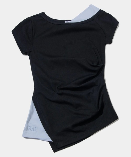 tシャツ PLACE STUDIO／アンバランスレイヤードT レディース PLACE STUDIO／アンバランスレイヤードT（Tシャツ/カットソー