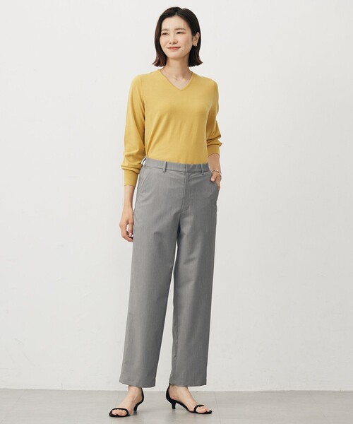 J.PRESS Ladies（J.プレス レディス）の「SOFTシャンブレー テーパード パンツ（その他パンツ・レディース・ライトグレー系/ブラック系・S/XS/XXS）」の11枚目の写真