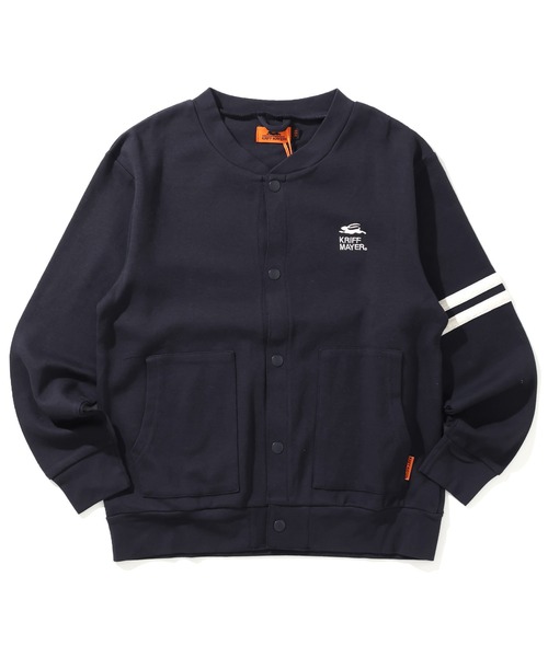 KRIFF MAYER Kid's Collection（クリフメイヤーキッズコレクション）の「チェルシージャケット/カーディガン（カーディガン/ボレロ・キッズ・ネイビー/オートミール/チャコール/ライトグリーン・170/160/150/140/130/120）」の4枚目の写真