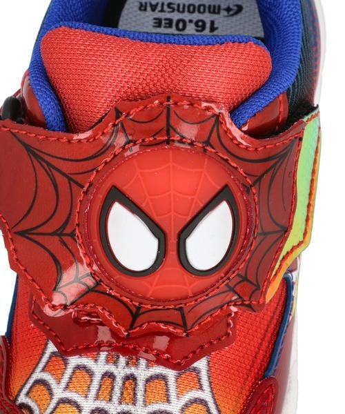 MoonStar(ムーンスター)の「moonstar ムーンスター MARVEL マーベル スパイダーマン キッズ ライトアップシューズ【光る靴/甲ベルトを外して洗える】(スニーカー・キッズ・レッド/ブラック・15.0cm/16.0cm/17.0cm/18.0cm)」の12枚目の写真