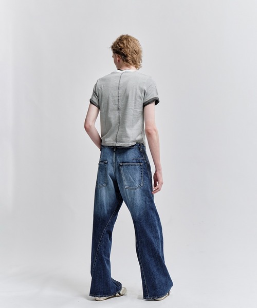 NVRFRGT（ネヴァーフォーゲット）の「別注 3D TWISTED WIDE LEG FADED